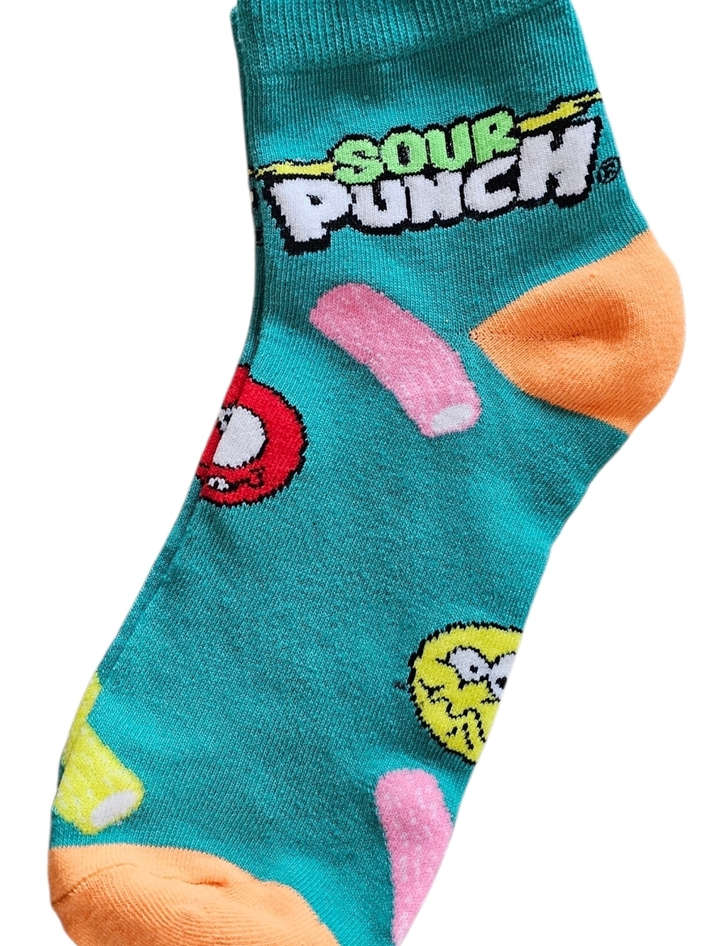 Novelty Socks, Dots Candy, Size 6-12 And Sour Punch Quarter Crew 8-12 - Picture 6 of 6